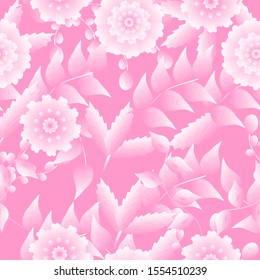 Autumn Flowers Background. Seamless Pattern With Floral Motifs able to print for cloths, tablecloths, blanket, shirts, dresses, posters, papers.