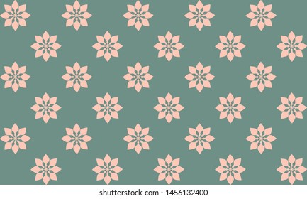 Autumn Flowers pattern in dim background