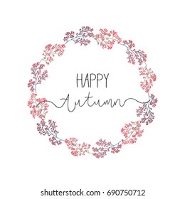 autumn flowers set