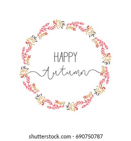 autumn flowers set