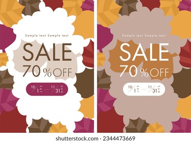 autumn flyer brochure cover template 01
Edit elements such as titles and images according to the purpose, and use them in combination.