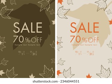 autumn flyer brochure cover template 03
Edit elements such as titles and images according to the purpose, and use them in combination.