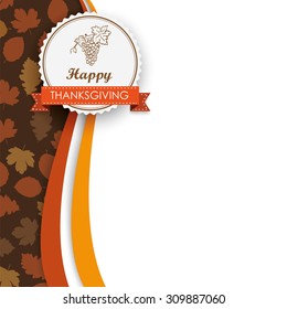 Autumn flyer design on the white background.  Eps 10 vector file.