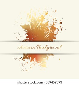 Autumn foliage background illustration