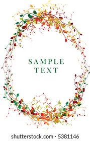 Herbst-Laubhintergrund mit Platz für Ihren Text
