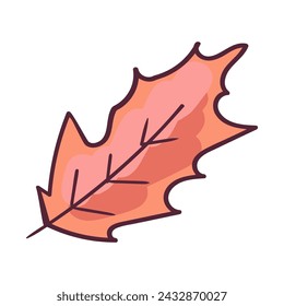 Autumn foliage hand drawn illustrations set. Tree leaves, herbarium isolated on yellow background