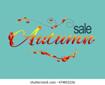 Autumn foliage vector sale banner