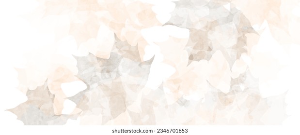 Autumn foliage vector watercolor background. Maple leaves. Hand drawn fall wallpaper design for cards, flyers, poster, banner, cover, invitation cards, prints. Back to school. Autumn illustration.