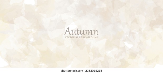 Autumn foliage vector watercolor background. Maple leaves. Hand drawn fall wallpaper design for cards, flyers, poster, cover, invitation cards, prints. Back to school. Blue sky. Autumn illustration.	