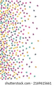 Autumn Foliage Vector White Background. Red Leaf Isolated Illustration. Frame Confetti Pattern. Bright Confetti Template.