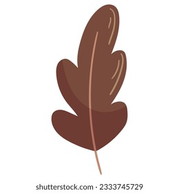 Herbstwaldbraun-Illustration