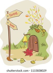 autumn forest leaves