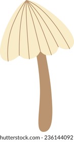 Autumn Forest Mushroom Vector Illustration