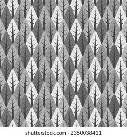 Autumn forest pattern seamless. Vector background