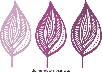 Autumn forest textile print. Vector illustration.