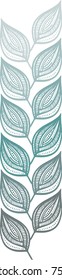Autumn forest textile print. Vector illustration.