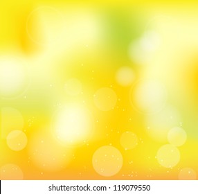 autumn frame with blur yellow background