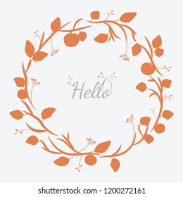 Autumn frame. Can be used for posters, cards, flyers and other things.
