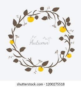 Autumn frame. Can be used for posters, cards, flyers and other things.