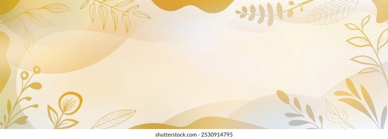 Quadro de outono, folhas desenhadas, design vetorial