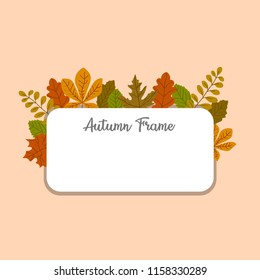 Autumn frame with leaves 2