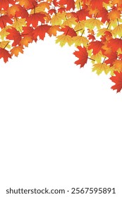 Autumn frame, Maple leaf frame, Maple canada leaf 