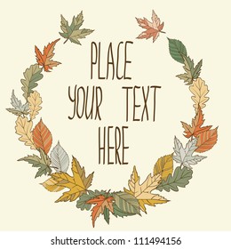 Autumn frame template #2