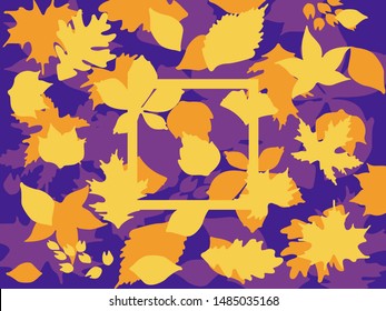 autumn frame template leaves for sale