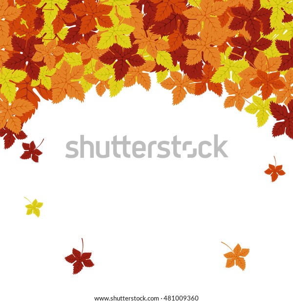 Autumn frame. Vector\
background. Floral vector pattern. Fashion Graphic Design. Beauty\
concept. Bright colors leaves. Template for prints, textile,\
wrapping and\
decoration.