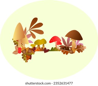 autumn frame vector fall beautiful