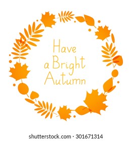 Autumn frame for Your design