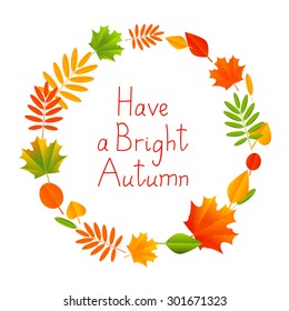 Autumn frame for Your design