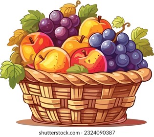 Paquete de diseño vectorial de la cosecha de frutas de otoño