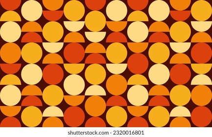 Geometrischer Herbsthintergrund. Nahtloses geometrisches Muster.