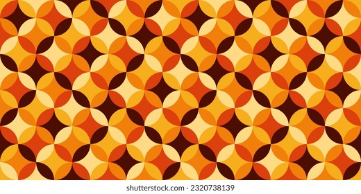 Geometrischer Herbsthintergrund. Nahtloses geometrisches Muster.
