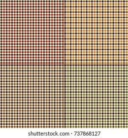 autumn gingham plaids