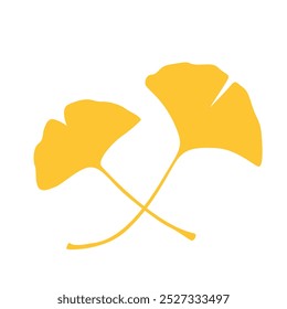 Autumn Ginkgo Leaf Maple Illustration