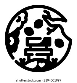 Autumn Glyph icon vector design and illustration template
