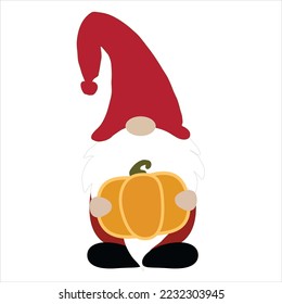 Autumn gnomes with autumn elements. Fall shirt design. DIY fall gnomes shirt design. Gnomes with leaves, pumpkin. Autumn sublimation, santa, xmas.	