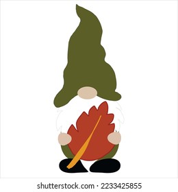 Autumn gnomes with autumn elements. Fall shirt design. DIY fall gnomes shirt design. Gnomes with leaves, pumpkin. Autumn sublimation, santa, xmas.	