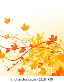 Autumn  gold background with copy space
