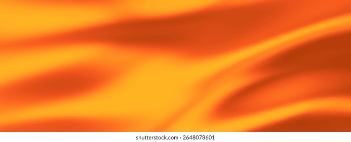 Autumn gradation with yellow color background and gradient abstract red soft wave. Warm fall texture for vector design or modern nature theme. Elegant blur for banner, wallpaper, or seasonal backdrop.