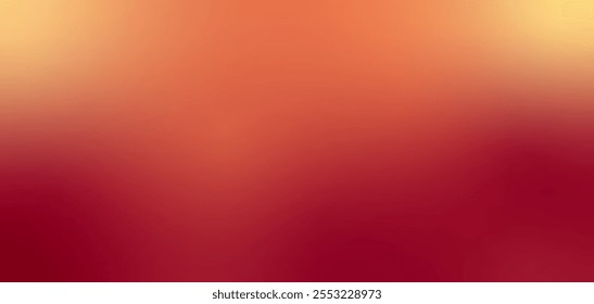 Autumn Gradient Background. Abstract Fall Texture with Red, Orange, Yellow Colors. Bright Vector Soft Gradation Banner. Fall Gradient for Modern Design. Autumn Colorful Vibrant Background.