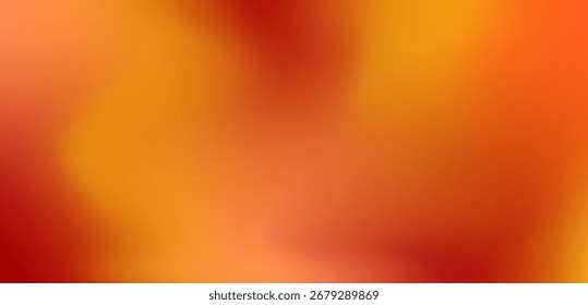 Herbst-Farbverlauf-Hintergrund. Gelb-rot-orange unscharfe Tapete. Herbstsaison glatte Abstufung Hintergrund für Banner, Poster, Karte. Vektorabstrakter, glatter, gewellter Hintergrund.