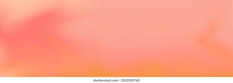 Autumn gradient background with red, orange and peach color. Soft warm mesh for autumn design. Vector illustration