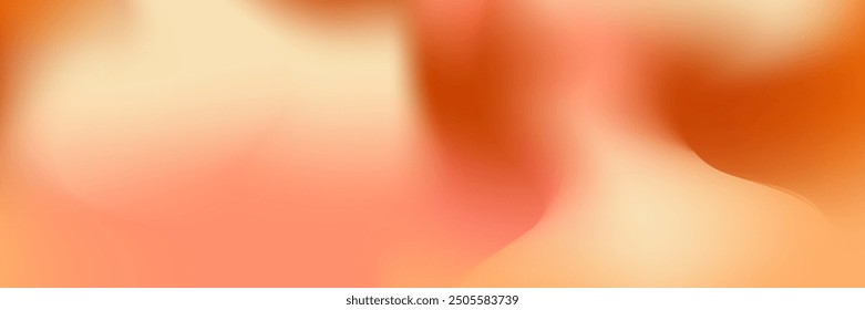 Autumn gradient background with red, orange and peach color. Soft warm mesh for autumn design. Vector illustration