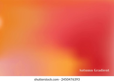 Autumn gradient red orange abstract background , Warm earth tone gradient blur colorful fluid gradient abstract design wallpaper presentation template