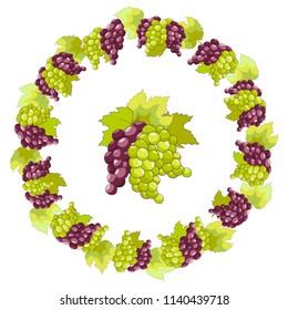 autumn grape vine vignette