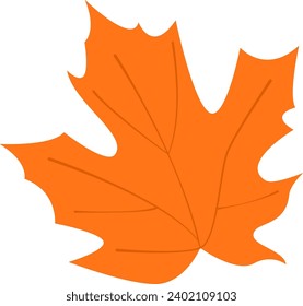 Autumn Grapes Leaf Vector Illustration