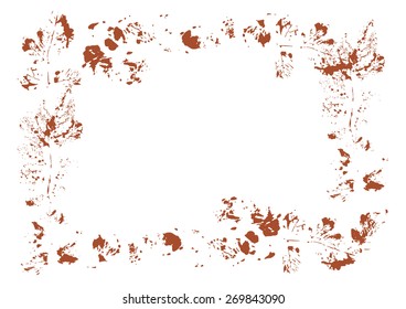 Autumn grunge frame